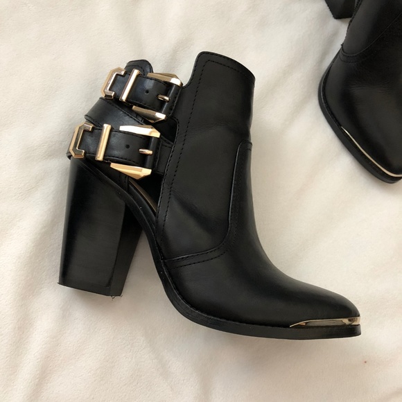 gianni bini black ankle boots